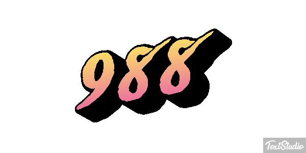 988 Text effect