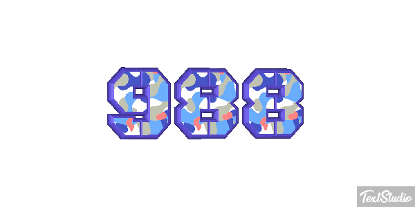 988 Text effect