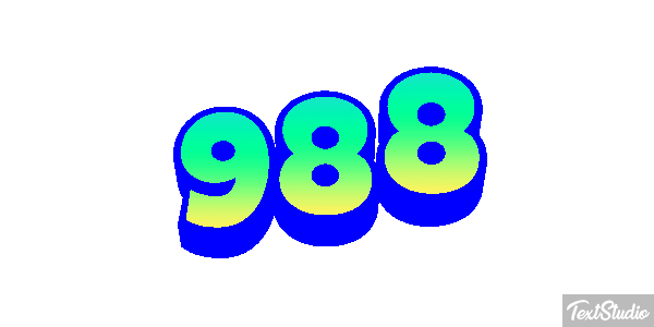 988 Text effect