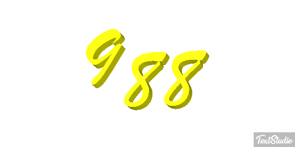 988 Text effect