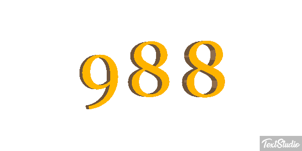 988 Text effect
