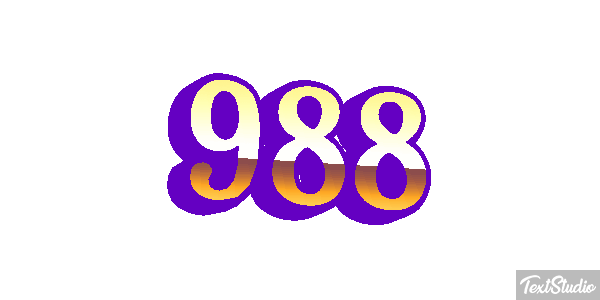 988 Text effect