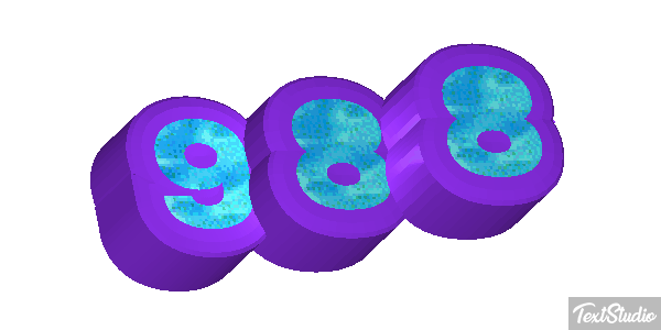 988 Text effect