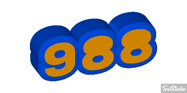 988 Text effect