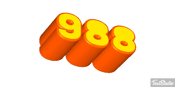 988 Text effect