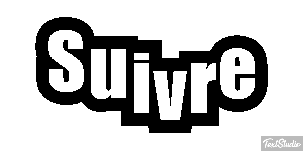 Suivre Текстовый эффект