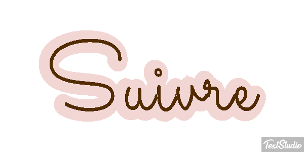 Suivre Текстовый эффект