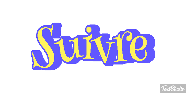 Suivre Текстовый эффект
