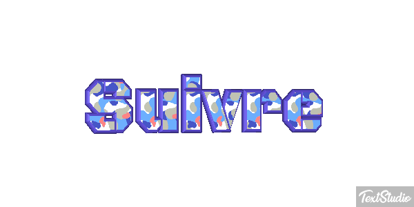 Suivre Текстовый эффект