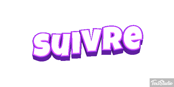 Suivre Текстовый эффект