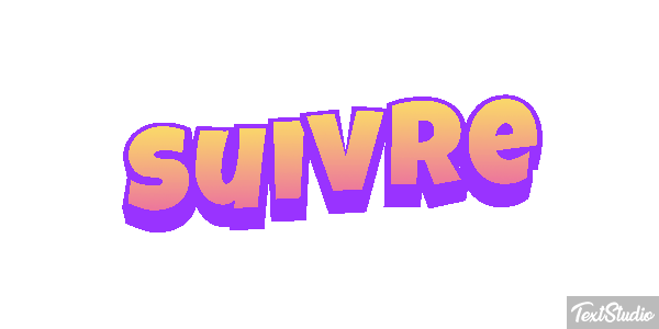 Suivre Текстовый эффект