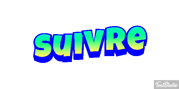 Suivre Текстовый эффект