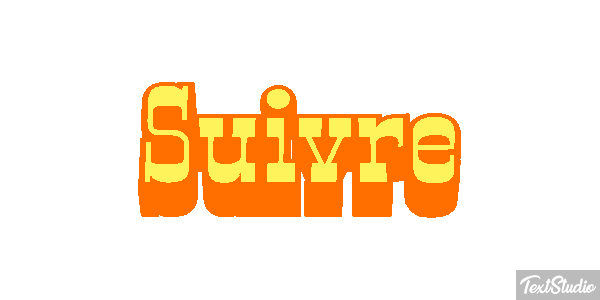 Suivre Текстовый эффект