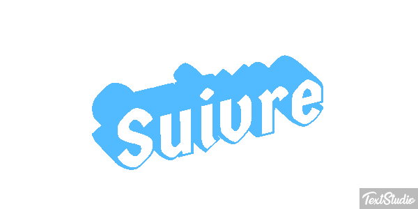 Suivre Текстовый эффект