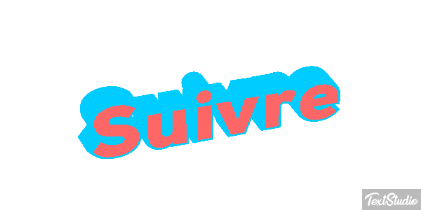 Suivre Текстовый эффект