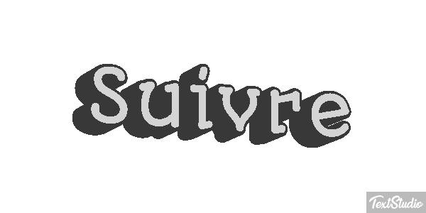 Suivre Текстовый эффект