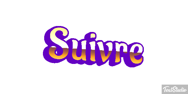 Suivre Текстовый эффект