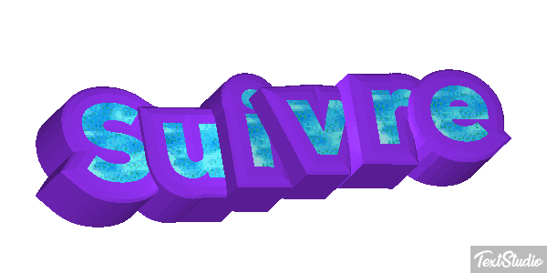 Suivre Текстовый эффект