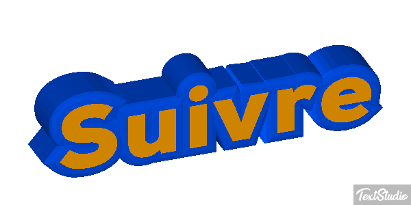 Suivre Текстовый эффект