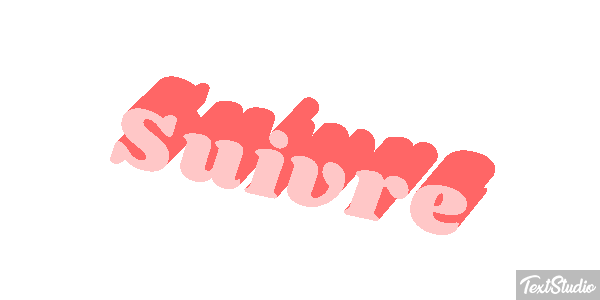 Suivre Текстовый эффект