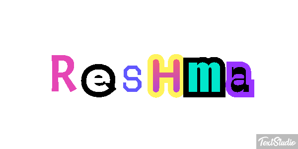 Reshma Texteffekt