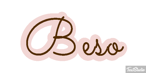 Beso Efecto de texto