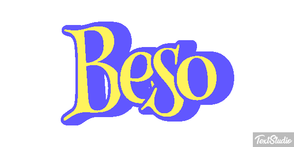 Beso Efecto de texto