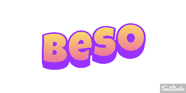 Beso Efecto de texto