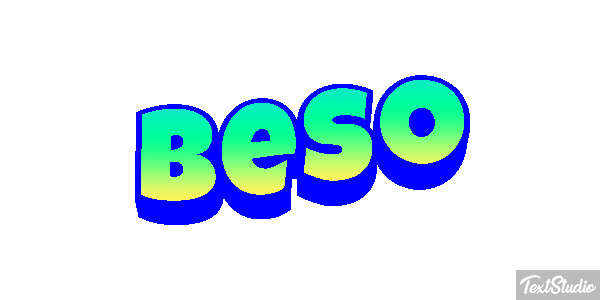 Beso Efecto de texto