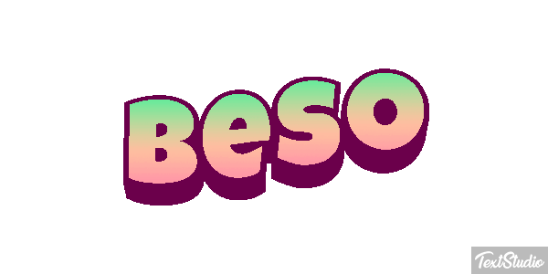 Beso Efecto de texto