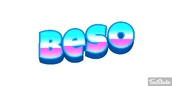 Beso Efecto de texto