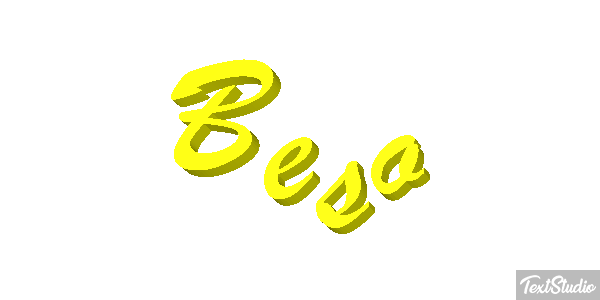 Beso Efecto de texto