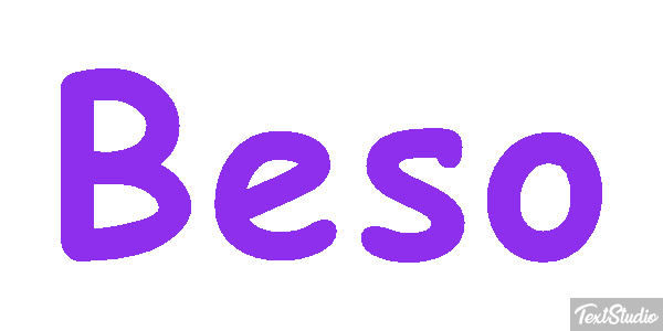 Beso Efecto de texto