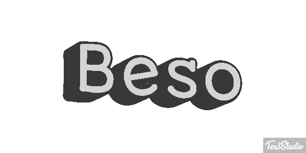 Beso Efecto de texto