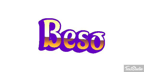 Beso Efecto de texto