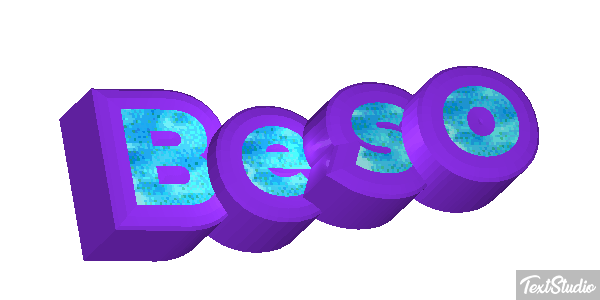 Beso Efecto de texto