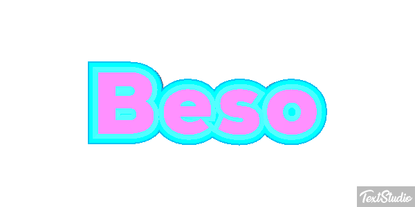 Beso Efecto de texto