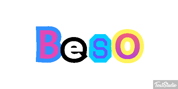 Beso Efecto de texto