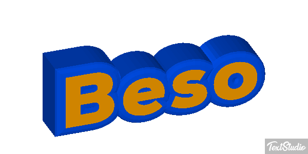 Beso Efecto de texto