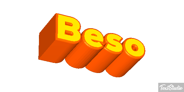Beso Efecto de texto