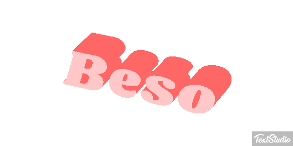 Beso Efecto de texto