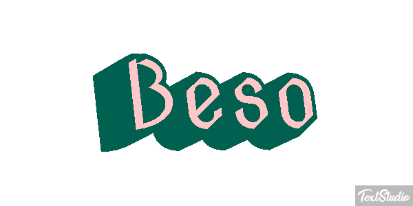 Beso Efecto de texto
