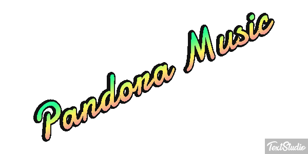 Pandora Music Текстовый эффект