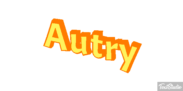 Autry Text effect