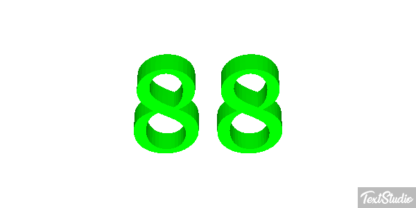 88 Texteffekt