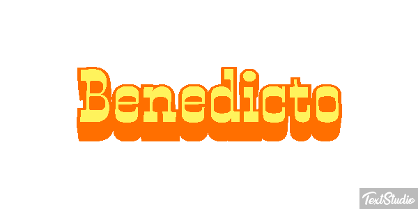 Benedicto Efecto de texto