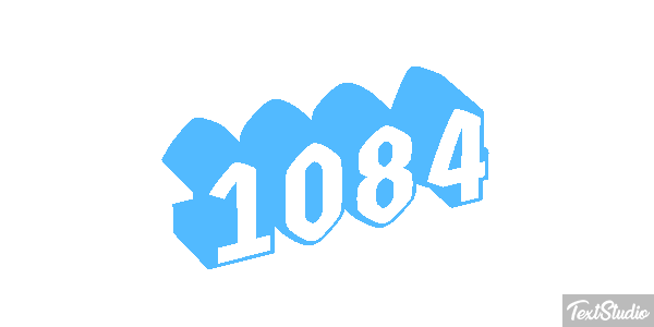 1084 Text effect
