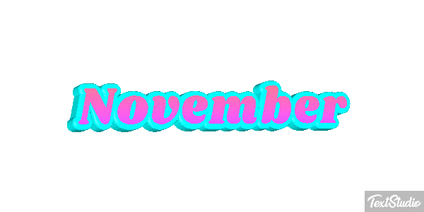 November Text effect