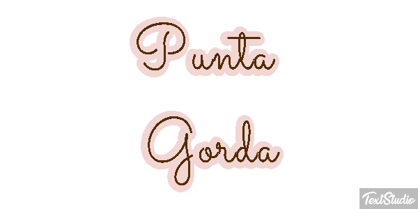 Punta Gorda Tekst effect
