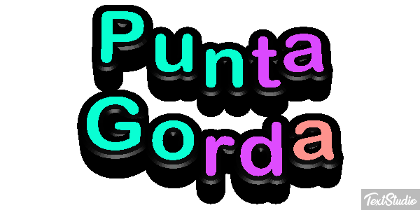 Punta Gorda Tekst effect